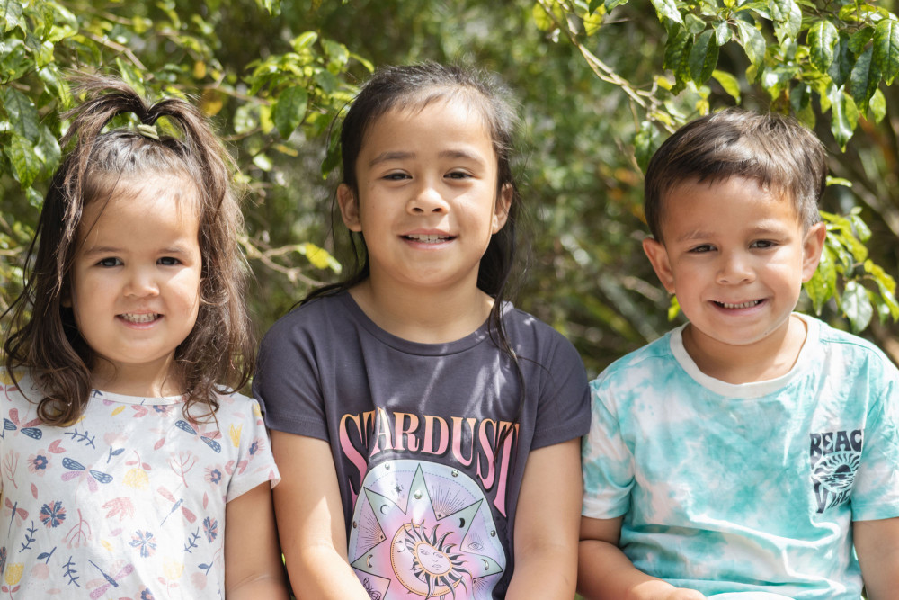 three children